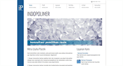 Desktop Screenshot of indopolimer.com